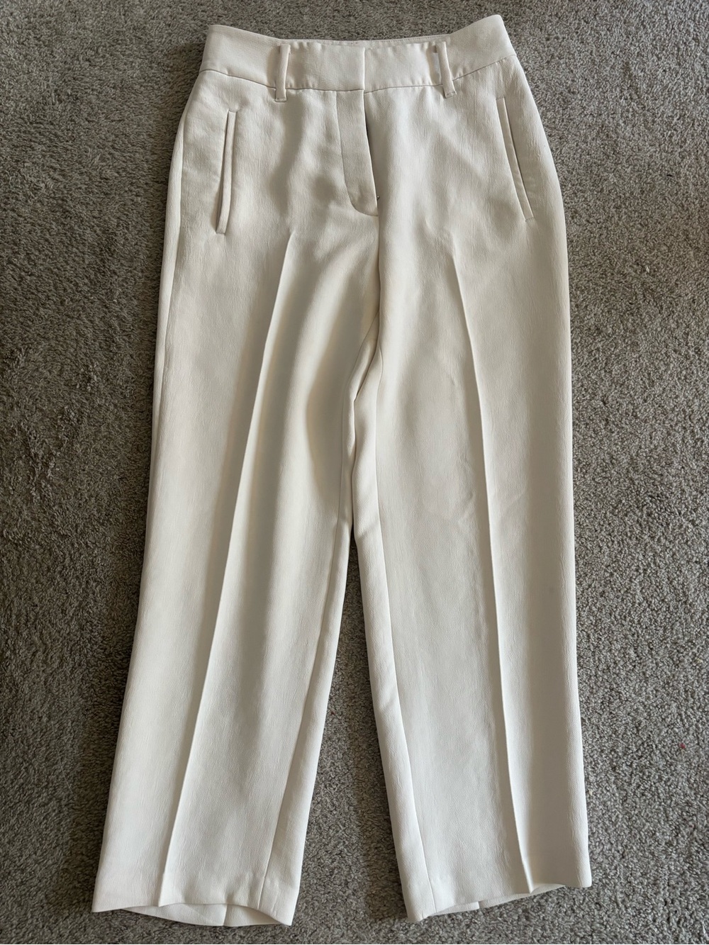 Wilfred Cream Tailored High-Waist Trousers